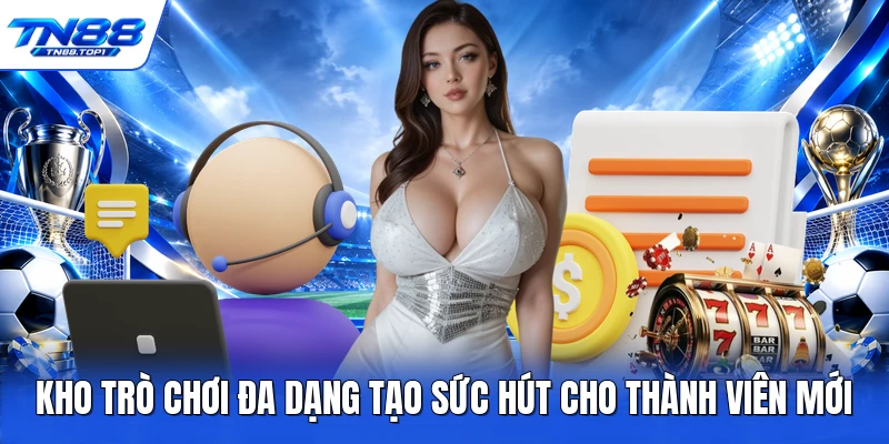 Kho trò chơi đa dạng tạo sức hút cho thành viên mới Kho trò chơi đa dạng tạo sức hút cho thành viên mới