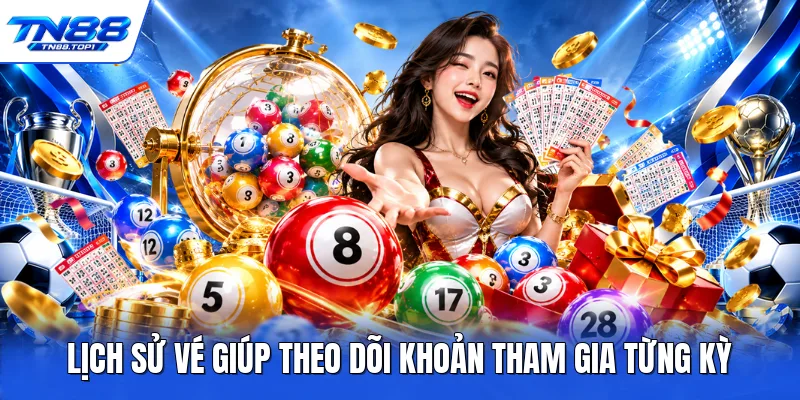 Lịch sử vé giúp theo dõi khoản tham gia từng kỳ